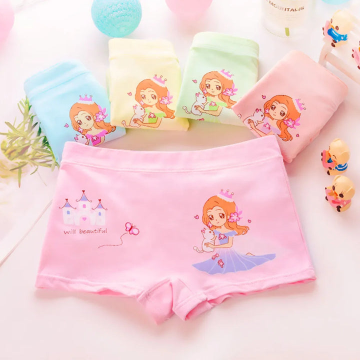 Children's Underwear for Kids Cartoon Shorts Soft Cotton Underpants Boys Panties Car Princess Cartoon 5Pcs/Lot