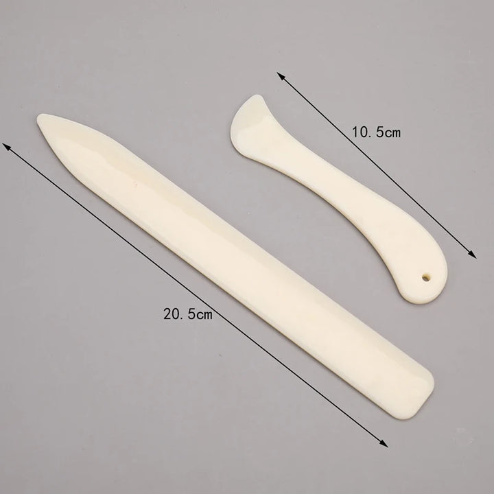 2pcs Folder Paper Creaser Tool Plastic Bone Scoring Folding Creasing Scrapbooking DIY Handmade Bookbinding Cards Tool