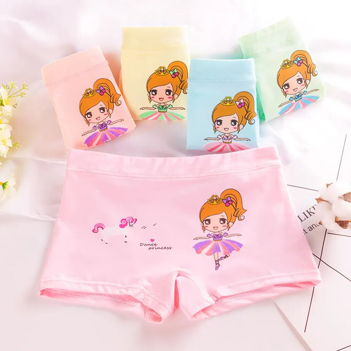 Children's Underwear for Kids Cartoon Shorts Soft Cotton Underpants Boys Panties Car Princess Cartoon 5Pcs/Lot