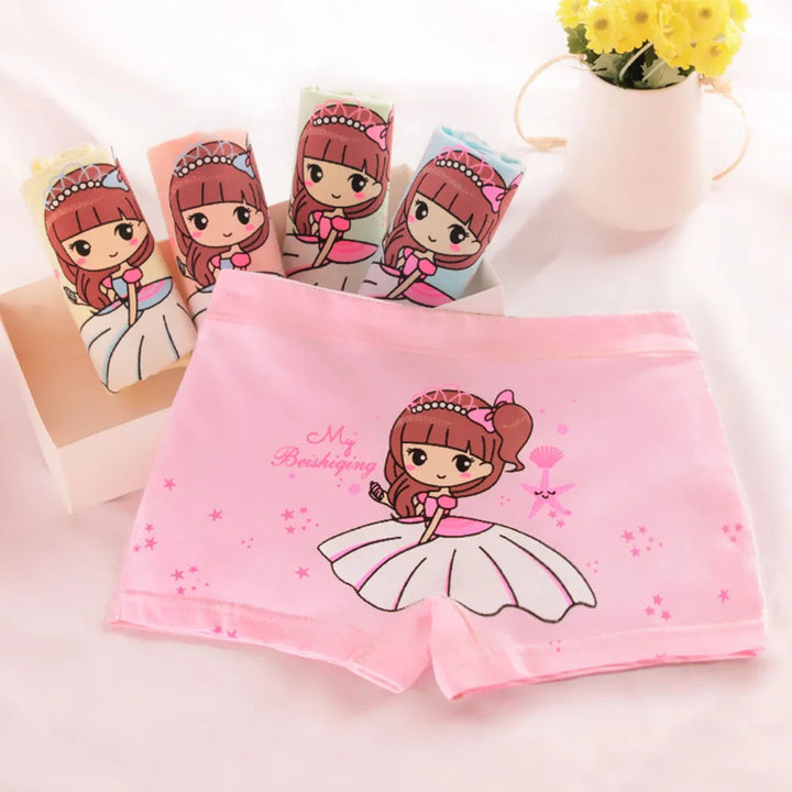 Children's Underwear for Kids Cartoon Shorts Soft Cotton Underpants Boys Panties Car Princess Cartoon 5Pcs/Lot