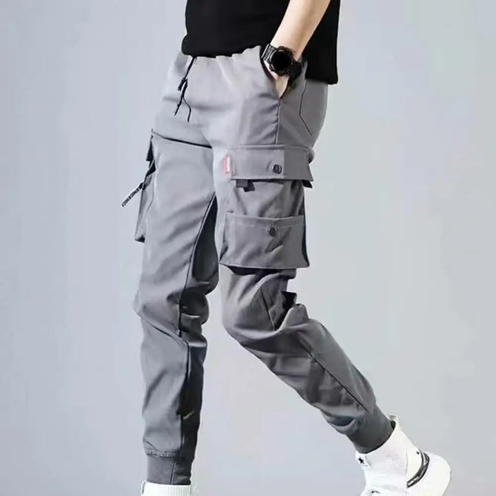 2024 Men Cargo Pants Hip Hop Harem Joggers Pants Male Trousers Mens Multi-pocket Cargo Pants Skinny Fit Sweatpant pantalones