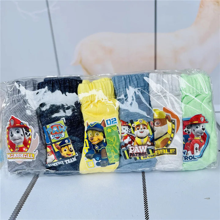 6Pcs/lot Baby Boys Girls Underwear Marvel Spiderman Mickey Mouse Elsa Disney Cartoon Cars Cotton Panties for Children Underpants