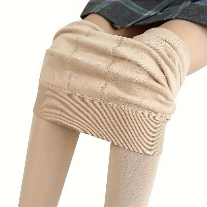 Fleece Lined Tights Women Thermal Pantyhose for Women Winter Panty Polar Skin Black Effect Stockings Women's Thermal Sock