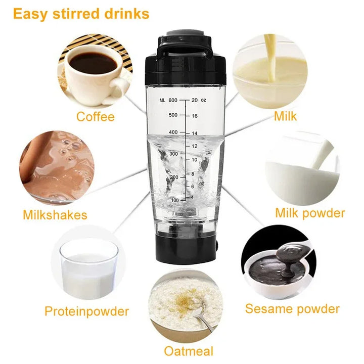 350ML Electric Protein Shaker Blender Friendly Fully Automatic Vortex Mixing Bottle Brewing Movement Eco Leakproof Fitness Cup