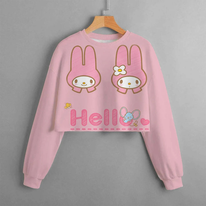 Fashion girl top Kuromi hoodie children's long sleeved sports shirt baby top girl clothes 2-14 year old street wear