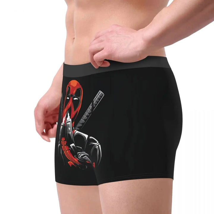 Custom Deadpool Cartoon Superhero Boxer Shorts For Men 3D Printed Anime Cosplay Underwear Panties Briefs Breathable Underpants