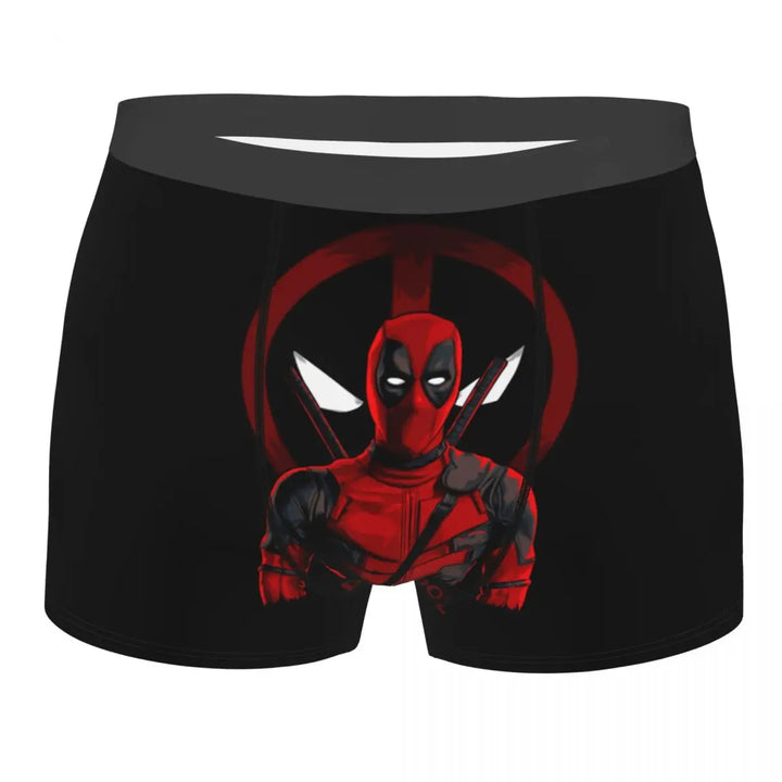 Custom Deadpool Cartoon Superhero Boxer Shorts For Men 3D Printed Anime Cosplay Underwear Panties Briefs Breathable Underpants