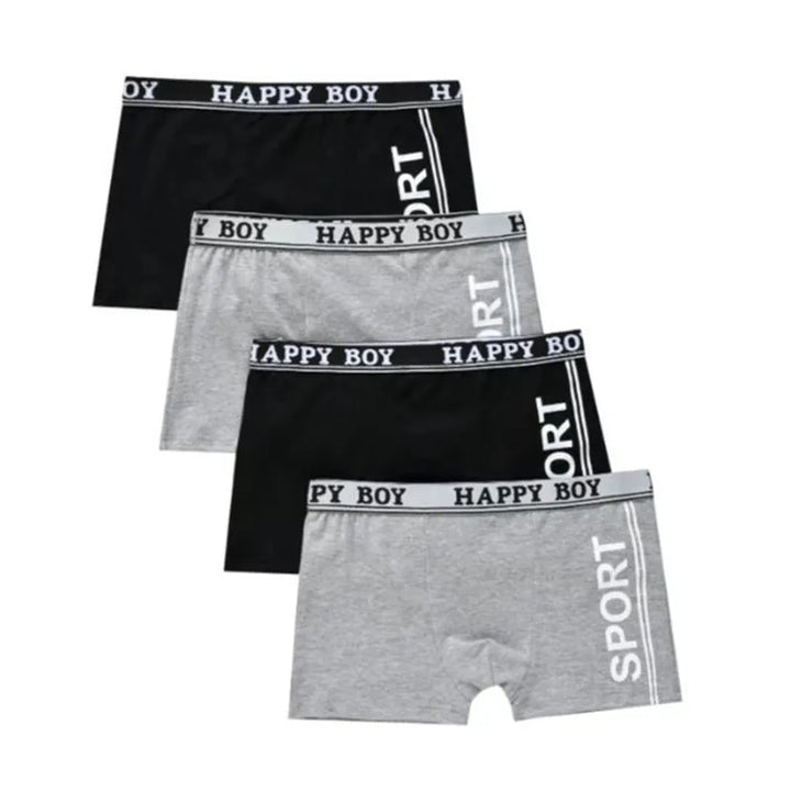 4PCS 9-14Y  cotton Children's short pants boys' boxer bottoms underwear children yough boy boxer briefs underpants