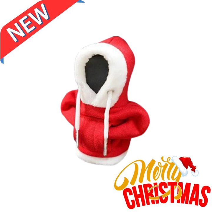 Christmas Car Shift Lever Cover Car Decorations Accessories Car Gearbox Cover Gear Shift Car Hoodie Change Lever Sweatshirt