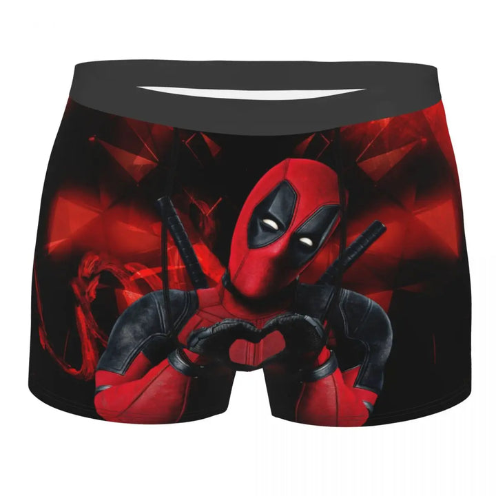 Custom Deadpool Cartoon Superhero Boxer Shorts For Men 3D Printed Anime Cosplay Underwear Panties Briefs Breathable Underpants