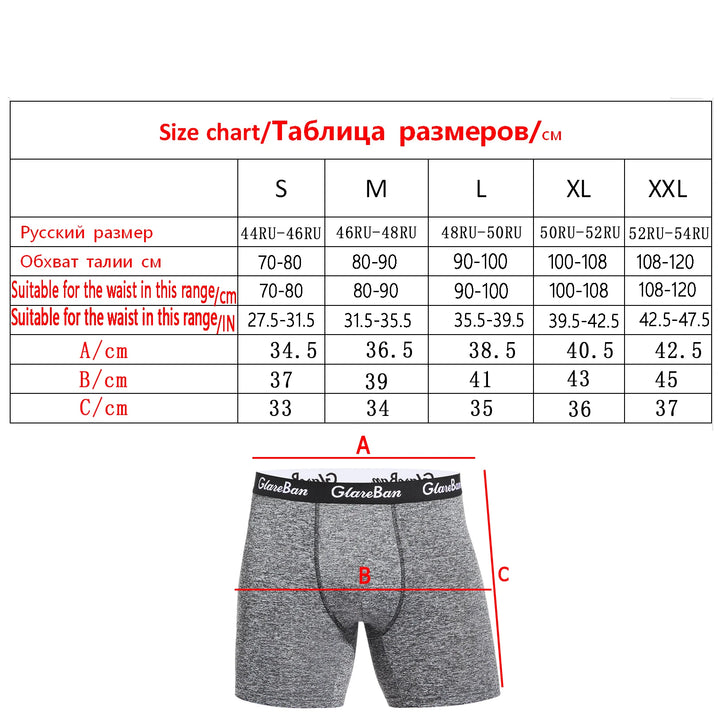 5pcs Set Mid-Long Boxer Shorts Men Underwear Male Underpants for Men Homme Boxershorts Slips Soft Panties Brand