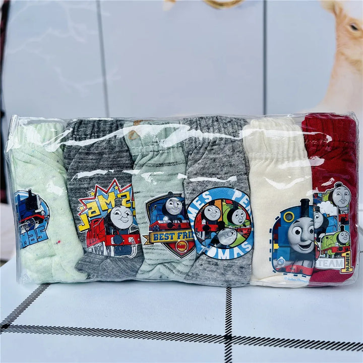 6Pcs/lot Baby Boys Girls Underwear Marvel Spiderman Mickey Mouse Elsa Disney Cartoon Cars Cotton Panties for Children Underpants