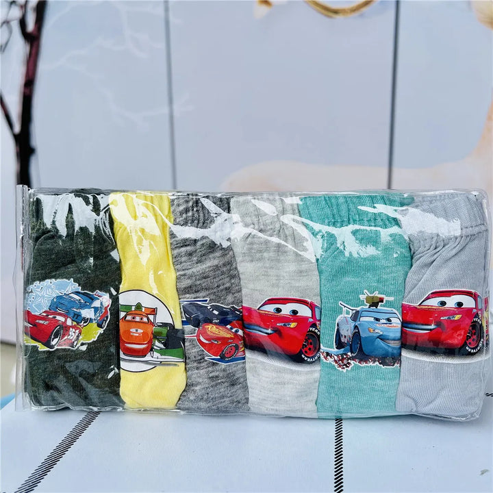 6Pcs/lot Baby Boys Girls Underwear Marvel Spiderman Mickey Mouse Elsa Disney Cartoon Cars Cotton Panties for Children Underpants