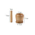 1PC Household Manual Solid Wood Garlic Pestle Bamboo Garlic Mortar Ginger Spices Grinder Kitchen Tool Mortar And Pestle Set