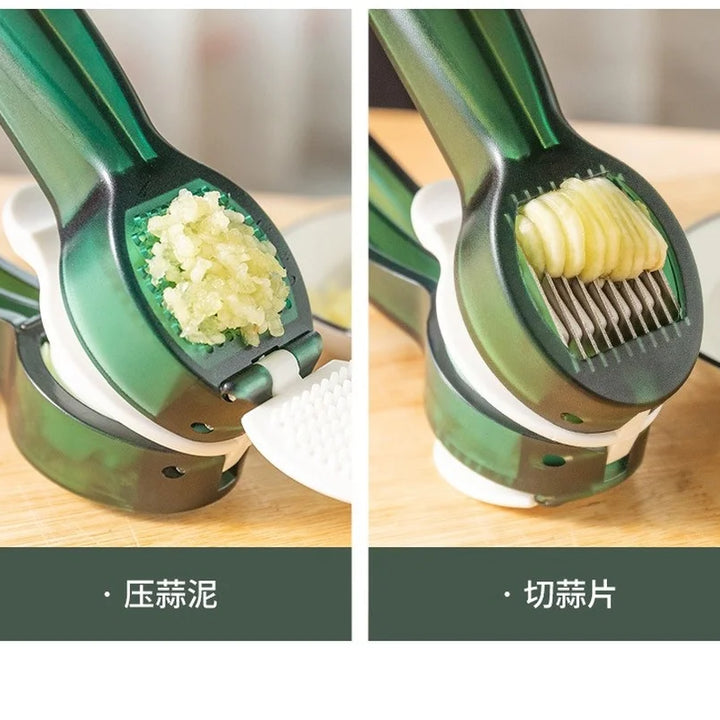 Kitchen Accessories 2 In 1 Multifunction Garlic Press Manual Garlic Mincer Chopping Garlic Tools Mincer Chopping Ginger Squeezer