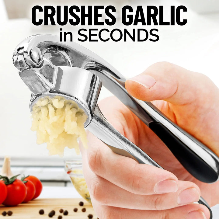 Kitchen Garlic Mincer Crusher Squeezer,Ginger Crusher with Good Grip, Easy to Clean,Garlic Press Rocker Grinder Tools