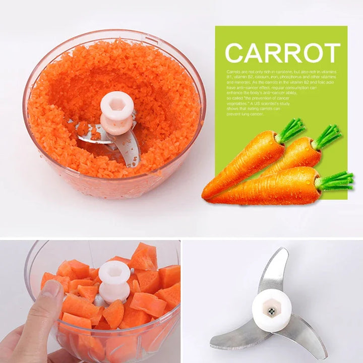 Multifunction High Quality New High Speedy Design Vegetable Fruit Twist Shredder Manual Meat Grinder Chopper Garlic Cutter