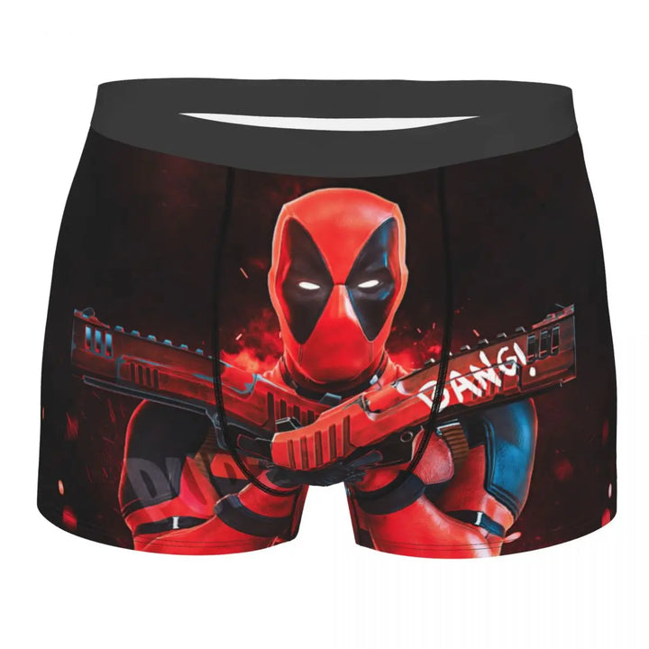 Custom Deadpool Cartoon Superhero Boxer Shorts For Men 3D Printed Anime Cosplay Underwear Panties Briefs Breathable Underpants