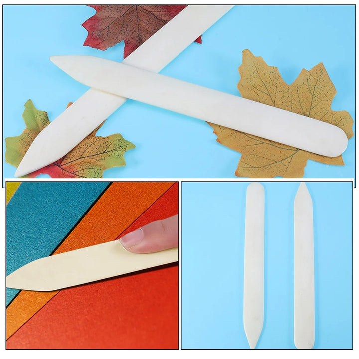 5Pcs Plastic Bone Folder Creaser Scoring DIY Bookbinding Crafts Card Making Folding Paper Handmade Burnishing Tools