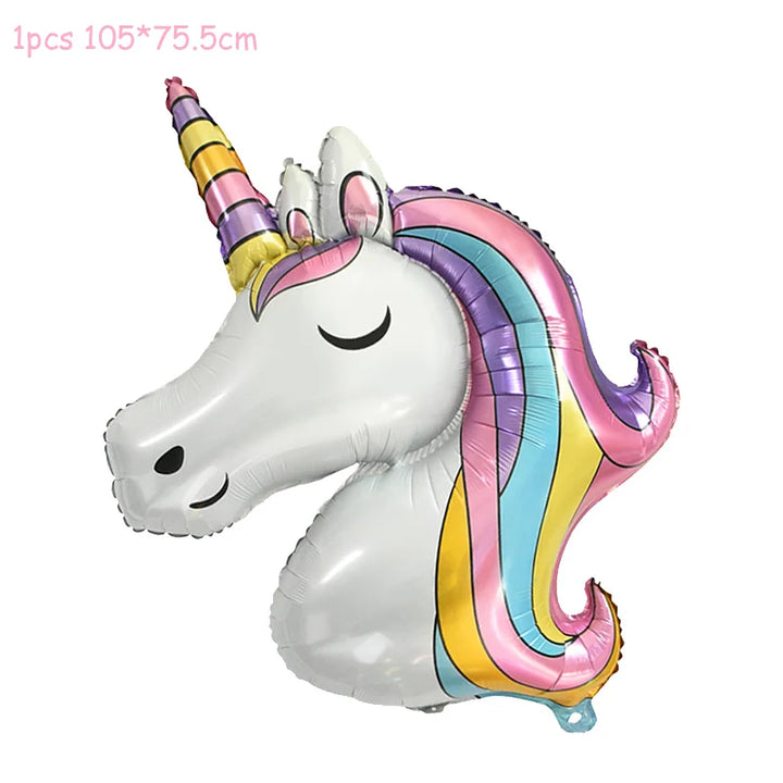 1 Set Unicorn Party Balloons Birthday Baloon Unicorn Decoration Latex Confetti Balloon Birthday Party Decoration Balloons Kids