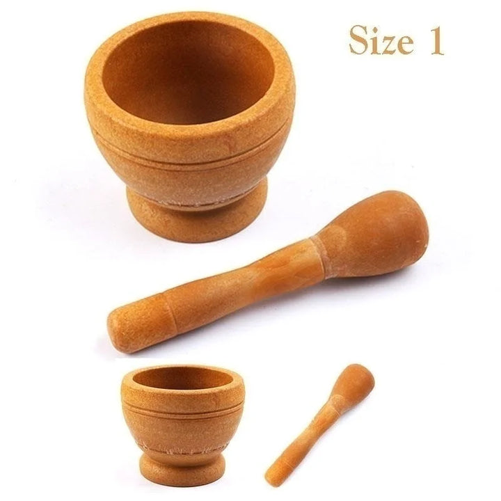 Resin Setmortar and Pestle Garlic Herb Spice Mixing Grinding Crusher Bowl Restaurant Kitchen Tools