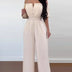 Summer Elegant Off Shoulder Women's Jumpsuit 2024 Fashion Trend Casual Short Sleeve Wide Leg Pants Jumpsuits for Women Overalls