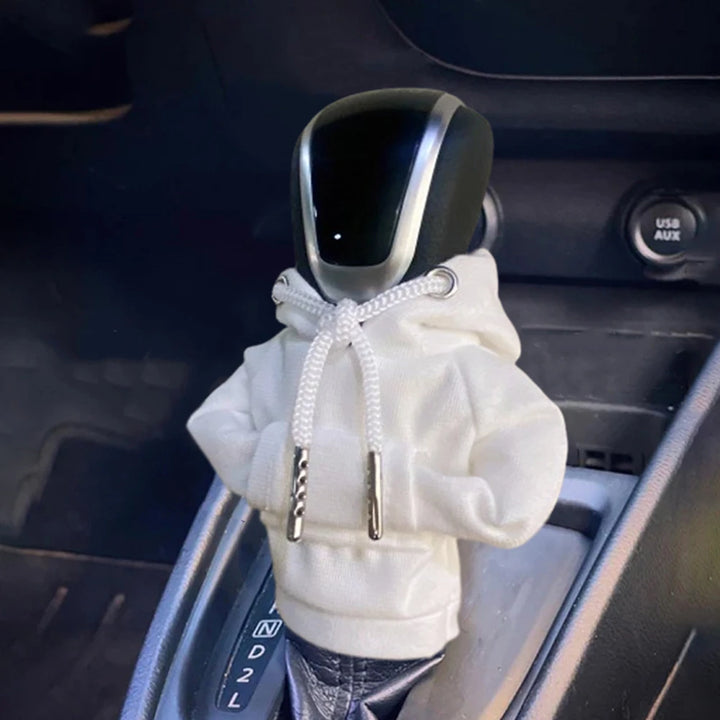 Christmas Car Shift Lever Cover Car Decorations Accessories Car Gearbox Cover Gear Shift Car Hoodie Change Lever Sweatshirt