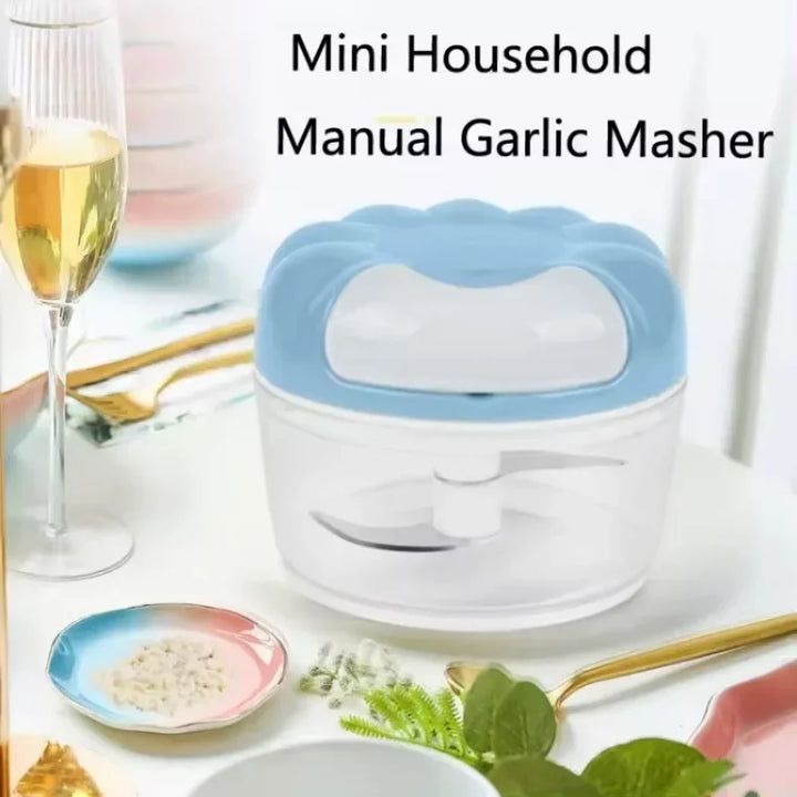 Manual Mini Food Garlic Chopper Hand Pull Blender Vegetable Mincer Crusher Grinder Tools Portable Garlic Press Kitchen Gadgets