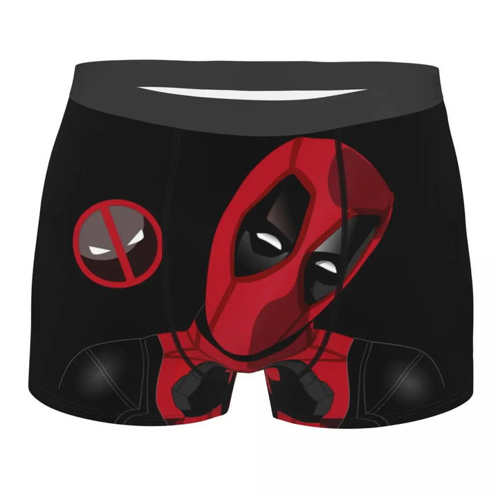 Custom Deadpool Cartoon Superhero Boxer Shorts For Men 3D Printed Anime Cosplay Underwear Panties Briefs Breathable Underpants