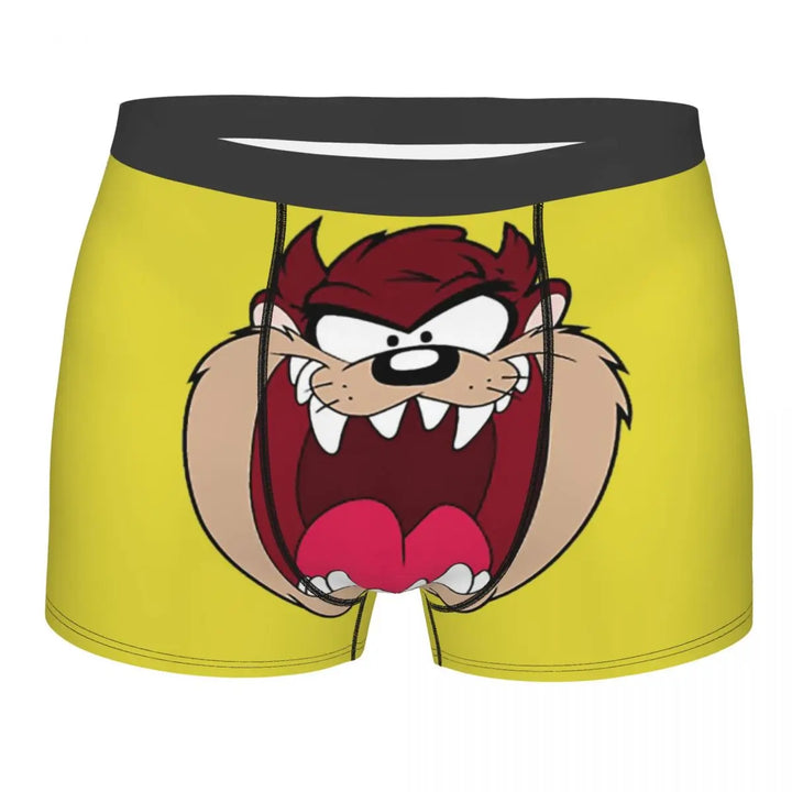 Tasmanian Devil Man's Boxer Briefs Underpants Taz Cartoon Anime Highly Breathable Top Quality Gift Idea