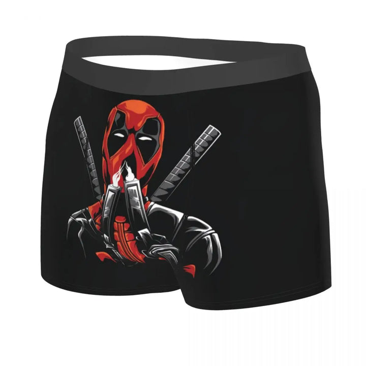 Custom Deadpool Cartoon Superhero Boxer Shorts For Men 3D Printed Anime Cosplay Underwear Panties Briefs Breathable Underpants