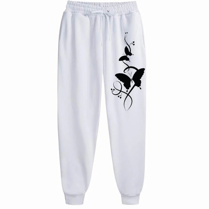 Female Printing Casual Versatile Women Pants Trendy Hip Hop Trousers With Drawstring Pockets Sweatpants