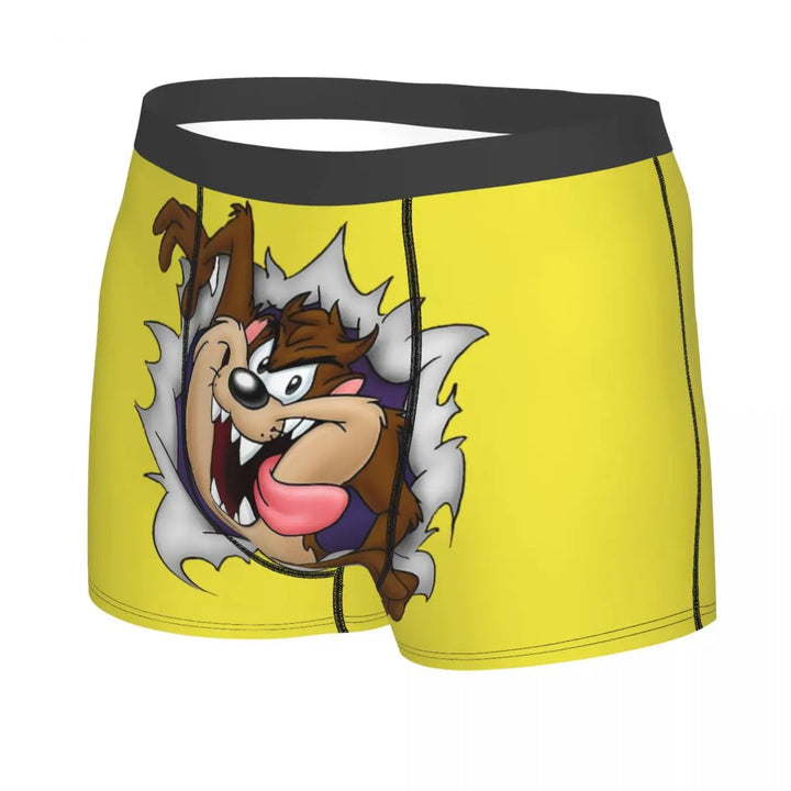 Tasmanian Devil Man's Boxer Briefs Underpants Taz Cartoon Anime Highly Breathable Top Quality Gift Idea