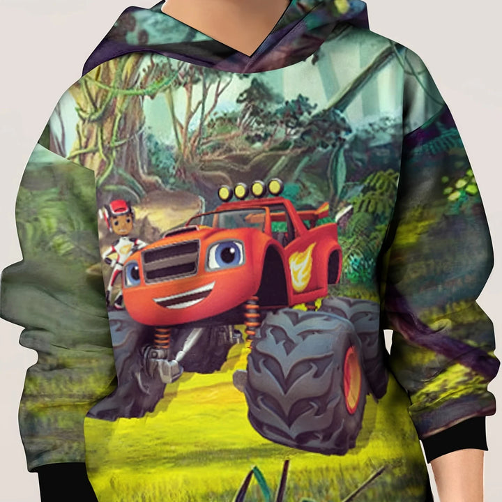 Kids Clothes Boy Hoodies Long Sleeve Cartoon 3D Print Pullover Girl Clothing Children Spring Fall Clothes Casual Outdoor Clothes