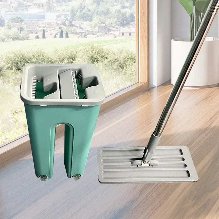 Lazy People Mop The Floor Clean, Separate Dry and Wet for Household Use, No Need To Scratch By Hand, Flat Mop Bucket