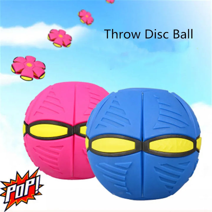 Kids Flat Throw Disc Ball Flying UFO Magic Balls with For Children's Toy Balls Boy Girl Outdoor Sports Toys Gift Flat Ball