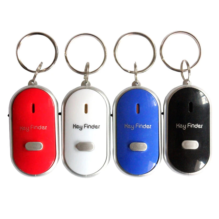 LED Key Finder Locator Find Lost Keys Chain Keychain Whistle Sound Control поиск по фотографии trava anti furto encontrar chave