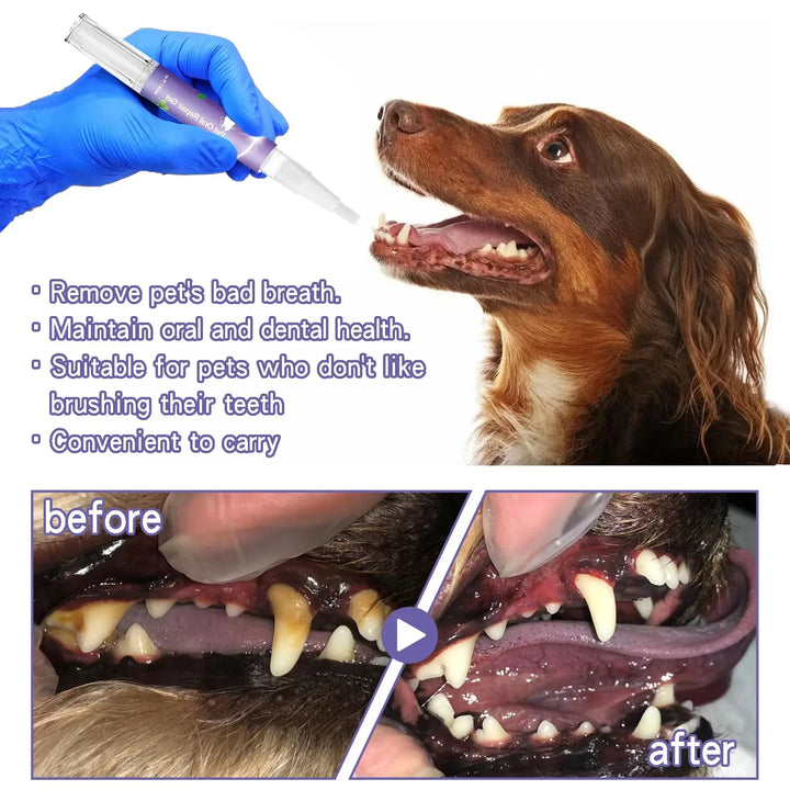 Pet teeth cleaning Tooth Whitening Pen Suitable for dogs and cats Remove bad breath Pet Oral Care