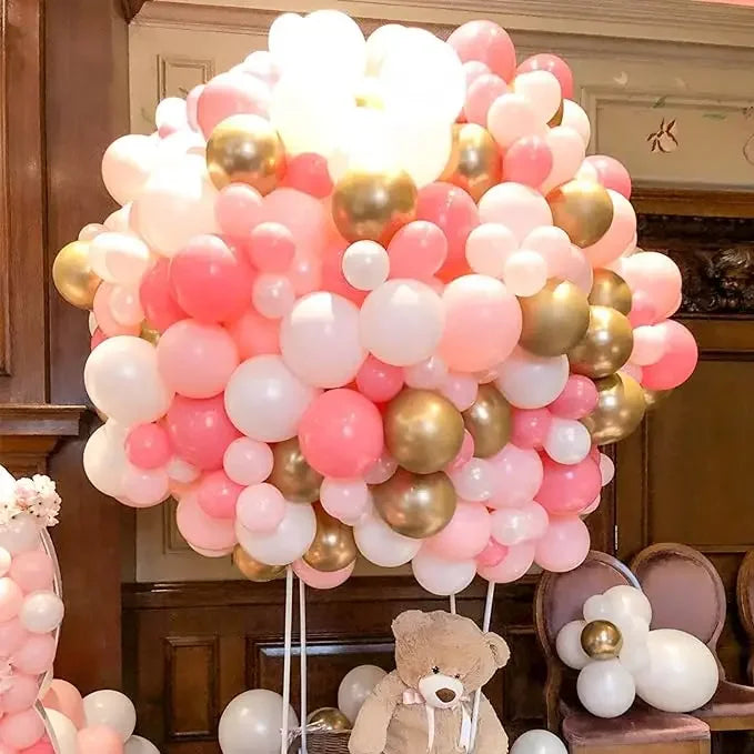 Light Pink Balloons 5/10/12/18 inches Pastel Pink Balloons for Boys Girls Birthday Baby Shower Gender Reveal Wedding Decorations