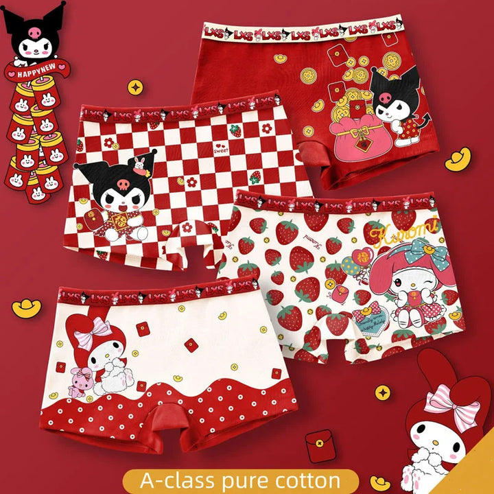 Cartoon Star Delu Children's Pure Cotton Breathable Underwear Boys And Girls Princess Cute Underwear