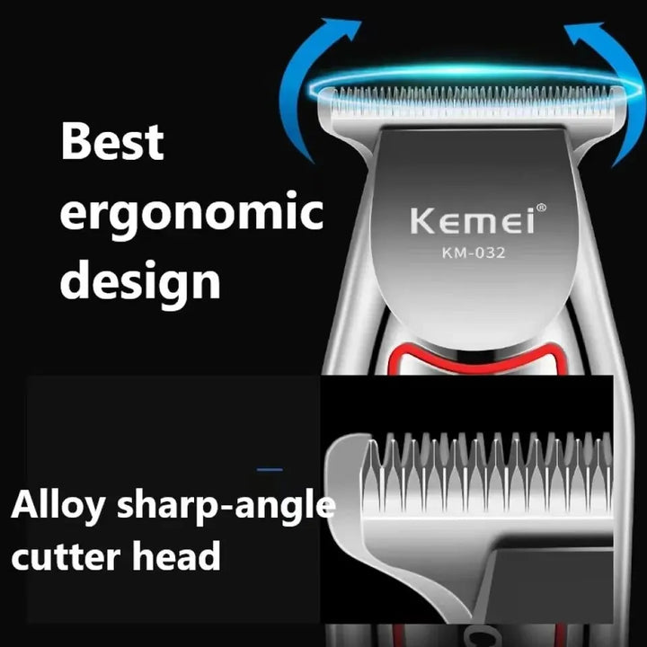 Kemei Hair Trimmer Electric Beard Trimmer ForMen Hair Clipper Hair Cutter Machine HaircutGrooming Kit KM-032