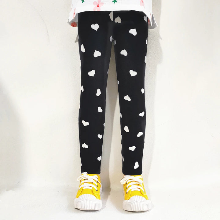 Print Kids Baby Girl Leggings Spring Summer Children Stretch Slim Pants for 2-11 Years