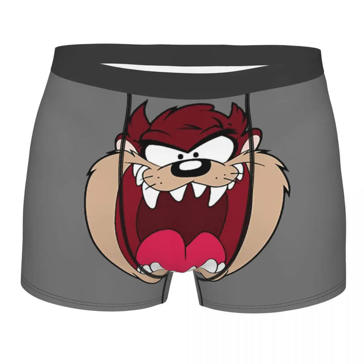 Tasmanian Devil Man's Boxer Briefs Underpants Taz Cartoon Anime Highly Breathable Top Quality Gift Idea