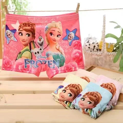 4Pcs/Lot Children Underpant Baby Boy Cartoon Frozen Elsa Spiderman Sofia McQueen Cars Kid Underwear for Girl Boxer Brief Panties