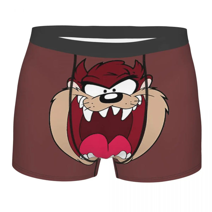 Tasmanian Devil Man's Boxer Briefs Underpants Taz Cartoon Anime Highly Breathable Top Quality Gift Idea