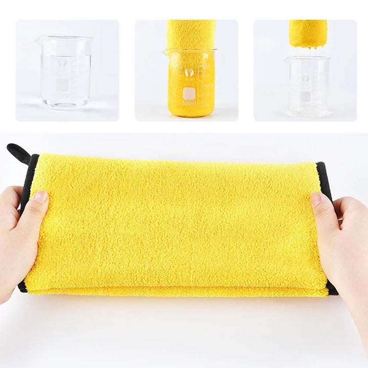 Quick-drying Dog and Cat Towels Soft Fiber Towels Absorbent Bath Towel Pet Bathrobe Convenient Cleaning Towel Dog Accessories