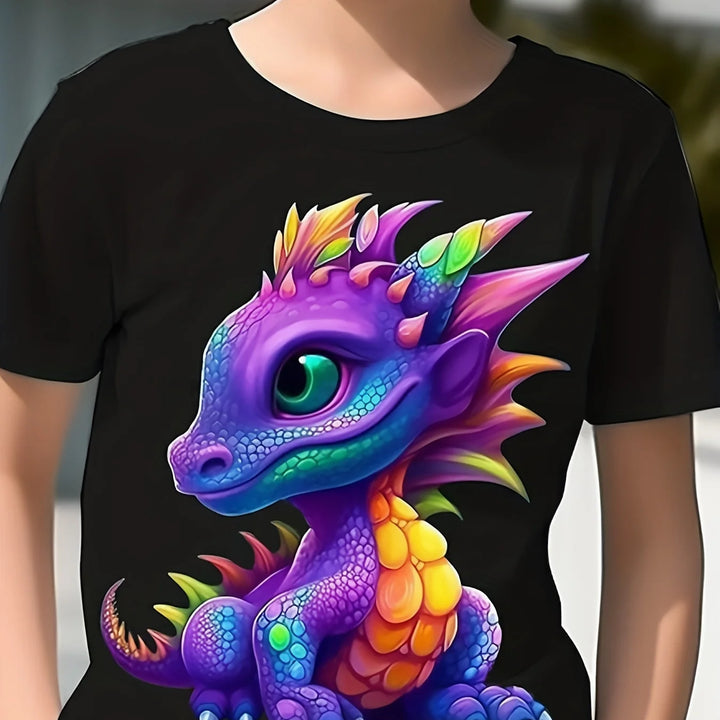 Children's Clothing Boys Tshirt Short Sleeve Child T-Shirt 3D Dinosaur Print Casual Kids Summer Clothes Girls Clothes Tops Tee