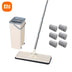 Xiaomi Mop with Bucket and Squeeze,Hand Free Flat Floor Mop and Bucket Multifunction Microfiber Mops Floor Home Cleaning Tools