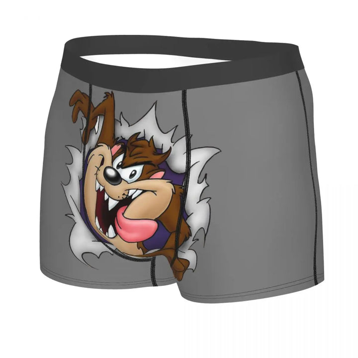 Tasmanian Devil Man's Boxer Briefs Underpants Taz Cartoon Anime Highly Breathable Top Quality Gift Idea