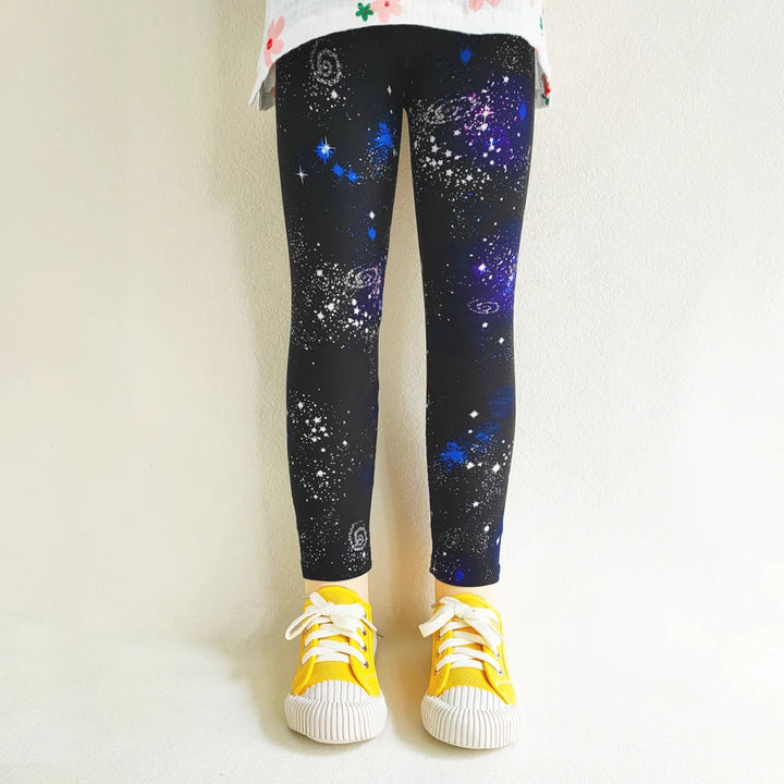 Print Kids Baby Girl Leggings Spring Summer Children Stretch Slim Pants for 2-11 Years